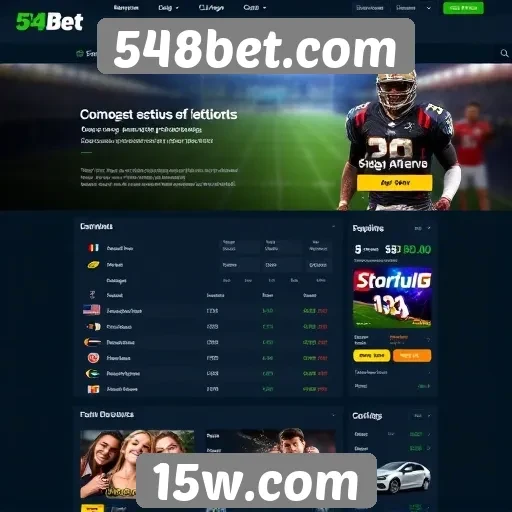 Navegação e usabilidade do site 548bet.com